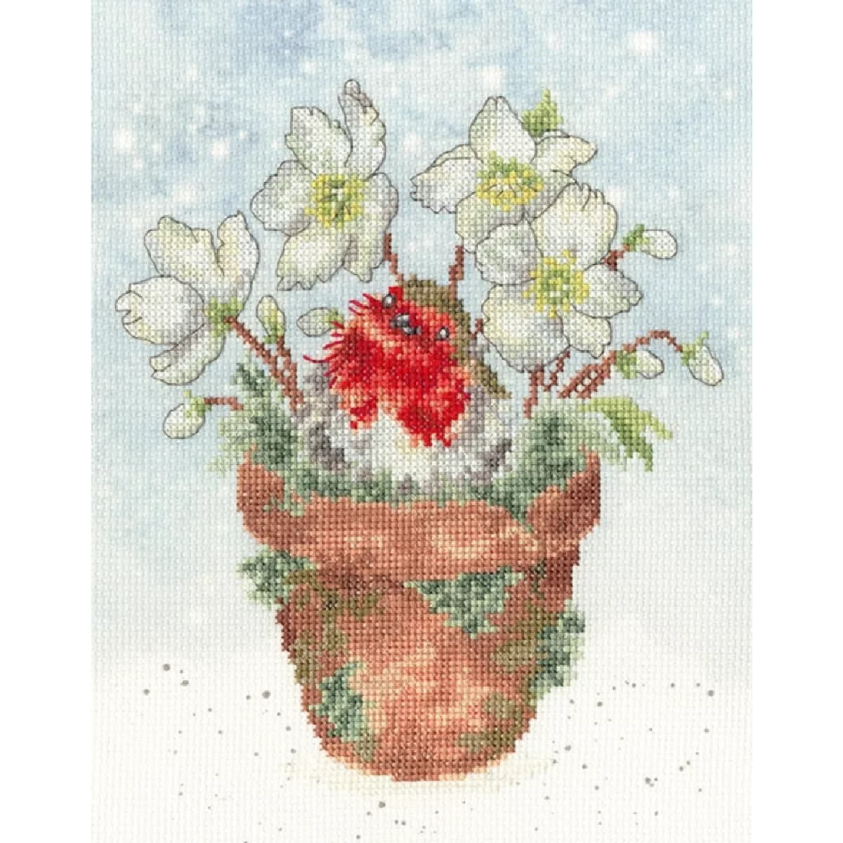 Bothy Threads counted cross stitch kit ""Season's Tweetings"", XHD147, 18x23cm, DI