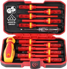 1000V Insulated Electrician Screwdriver Set - 13-Piece Professional Electrical S