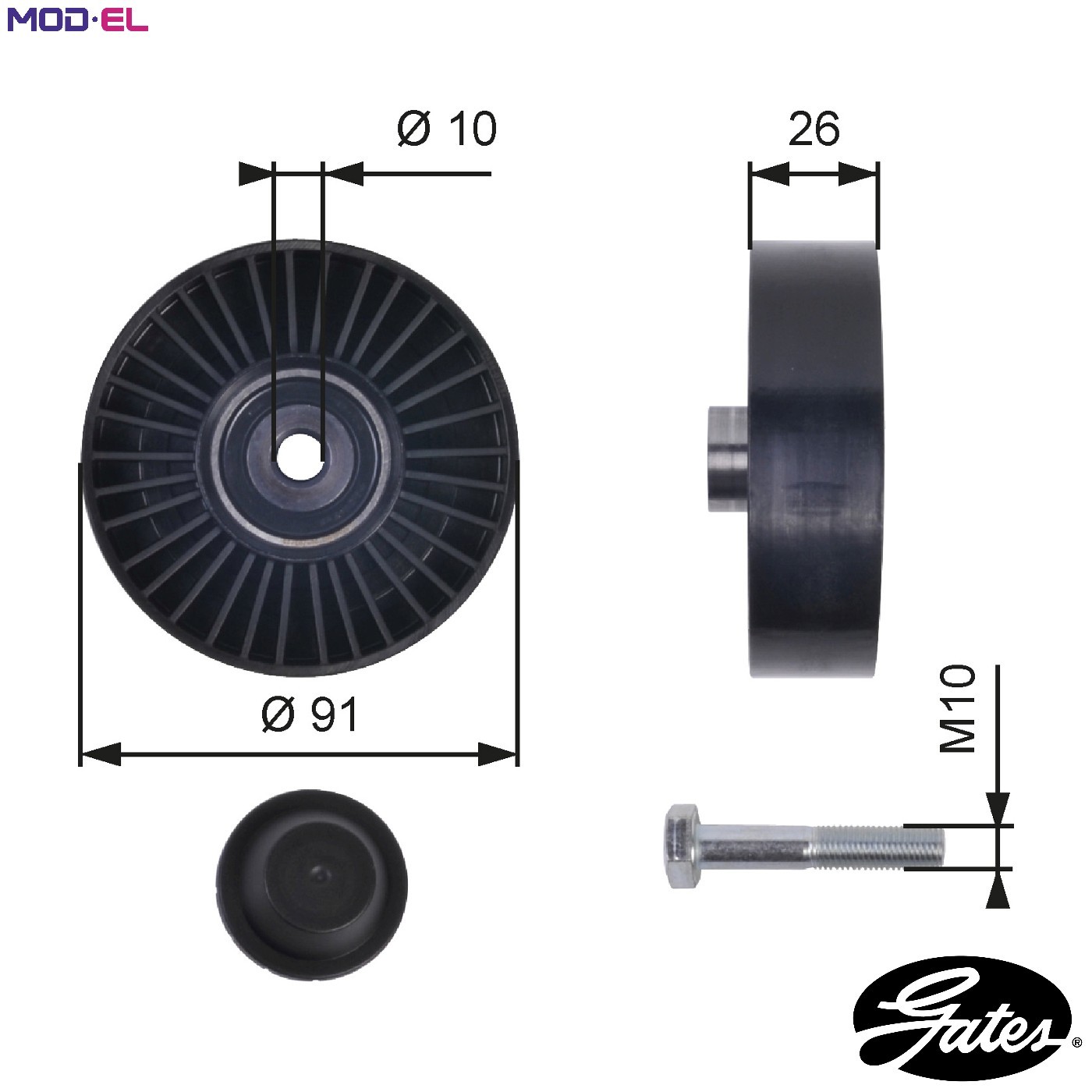 ✅Fits GATES T36001 T36001 DRIVEALIGN MV IDLER ⭐UK Seller⭐ - Image 11