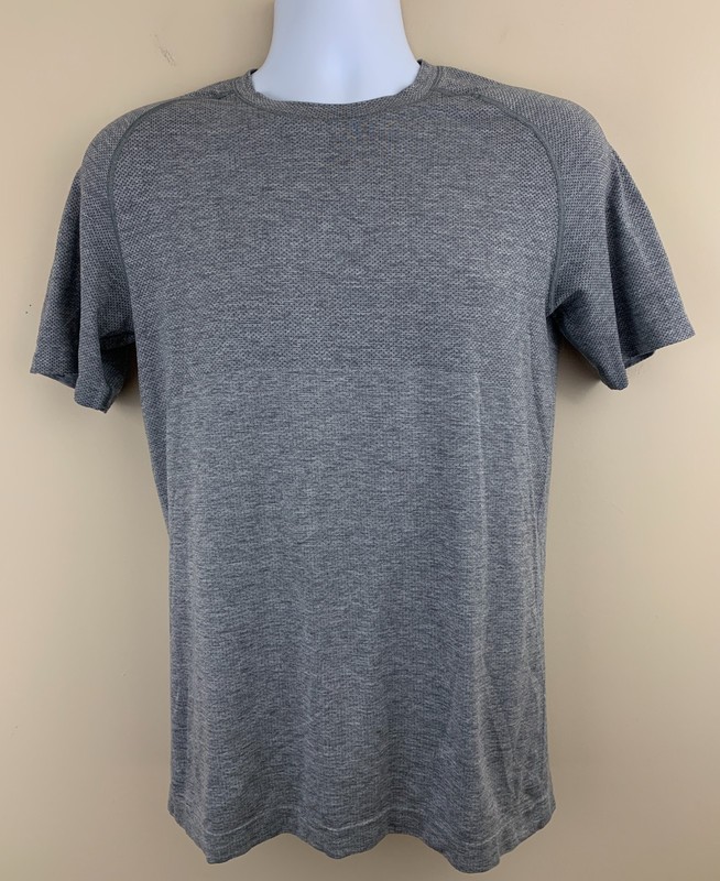 LULULEMON Men's Metal Vent Tech Short Sleeve Training Shirt Gray Size S