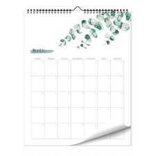 Blank Monthly Weekly Wall Calendar, Undated Monthly Planner Note Pad for Orga...