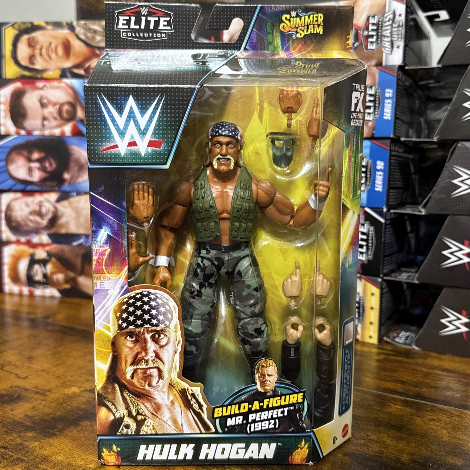 Mattel WWE Elite SummerSlam Collection RARE HULK HOGAN Action Figure MOC Sealed