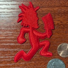 ICP Fan Patch Insane Clown Hatchetman Juggalos Rap Embroidered Iron On 3x2.25"