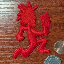 ICP Fan Patch Insane Clown Hatchetman Juggalos Rap Embroidered Iron On 3x2.25"