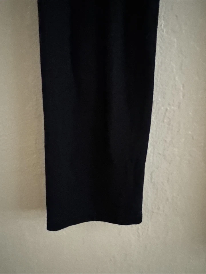 Eileen Fisher Leggings Black Viscose Spandex Elastic Waist Women's Size Small - Image 4 of 4