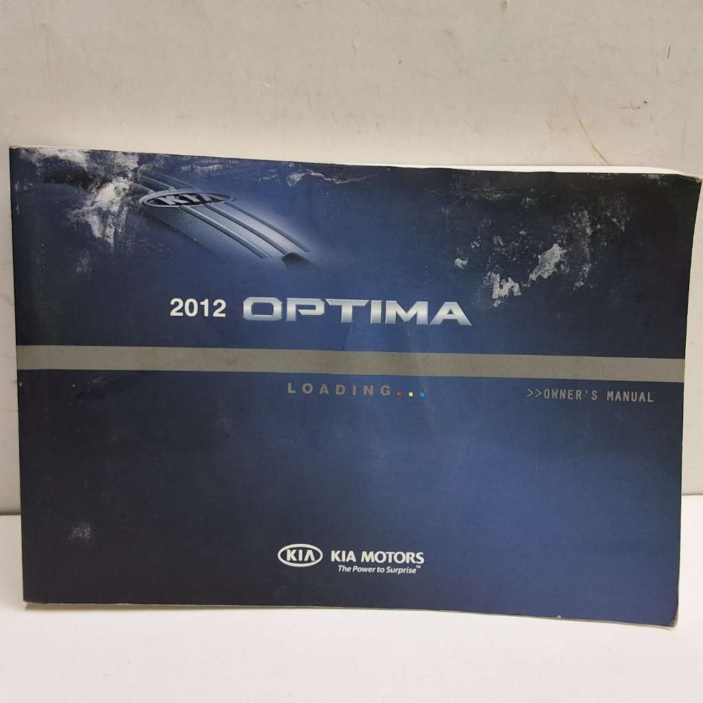 2012 Kia Optima Owners Manual Guide Book