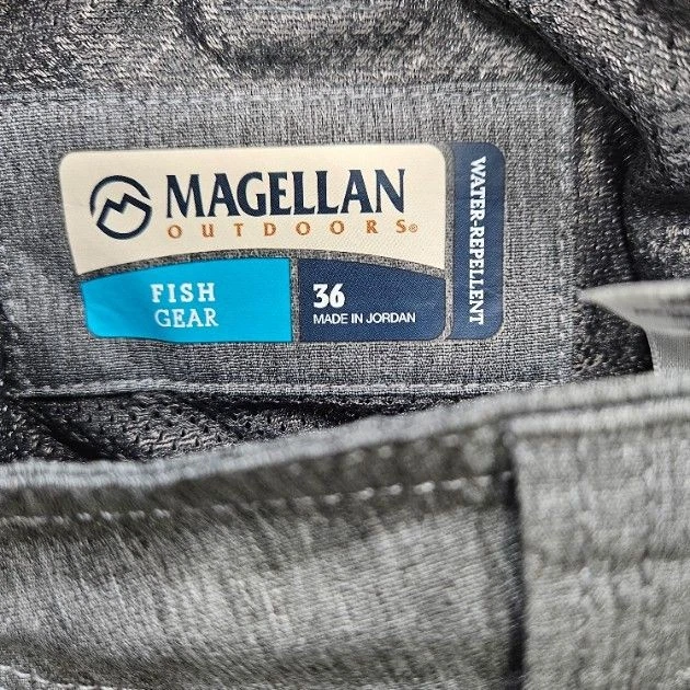 Magellan Outdoors 男式 36 码灰色鱼装备防水短裤 — 第 3/4 张图片