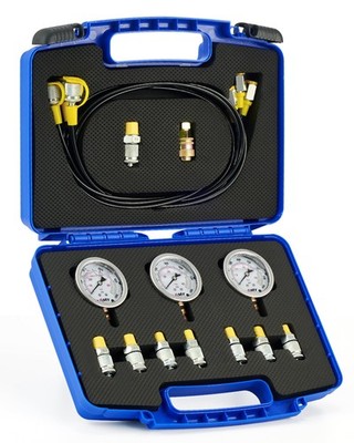 Orion Motor Tech Hydraulic Pressure Test Kit with 3 Gauges 3500 5500 9000 Psi 