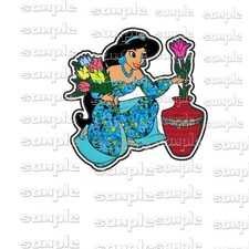 Disney Jasmine hhas Pre-made Scrapbook Page Paper Piece die cut