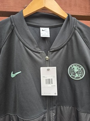 NIKE CLUB AMERICA FULL-ZIP JACKET BLACK COLOR MENS SIZE XXL B55