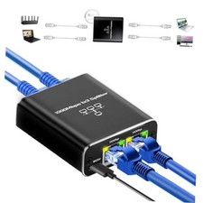 Ethernet Splitter High Speed Gigabit, 1000Mbps Ethernet Splitter 1 to 3 3