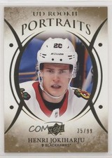 2018 Upper Deck UD Portraits Rookies Gold Foil 35/99 Henri Jokiharju #P-83 0c6