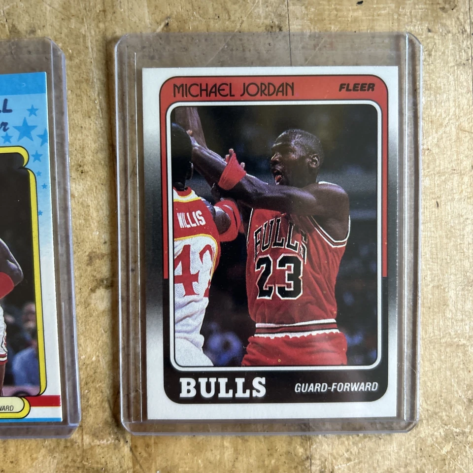 1988-89 Fleer Basketball Complete Set #1-132 w/ Stickers Michael Jordan  - Image 4 of 4