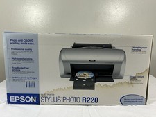 NUOVA stampante fotografica Epson Stylus Photo R220 CD/DVD a getto d'inchiostro