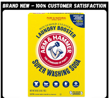 ARM  HAMMER Super Washing Soda Household Cleaner and Laundry Booster, 55 oz Box