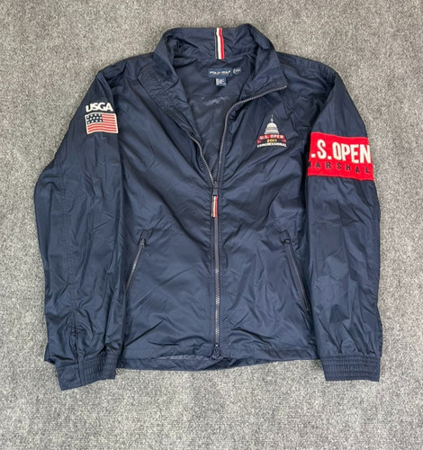 Polo Golf Ralph Lauren Men Navy Blue US Open 2011 Marshall Jacket Size XXL