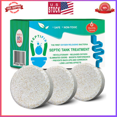 Septic Tank Treatment Tabs, Live Aerobic Bacteria Tablets for Septic System