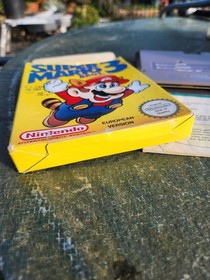 Super Mario Bros. 3 Nintendo NES PAL CIB box in rough shape.
