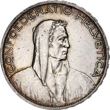 [#1048040] Schweiz, 5 Franken, 1925, Bern, Silber, vz(40-45), KM:38