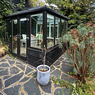 Glazed Garden Conservatory/Garden Room Glass Roof French Doors Vents