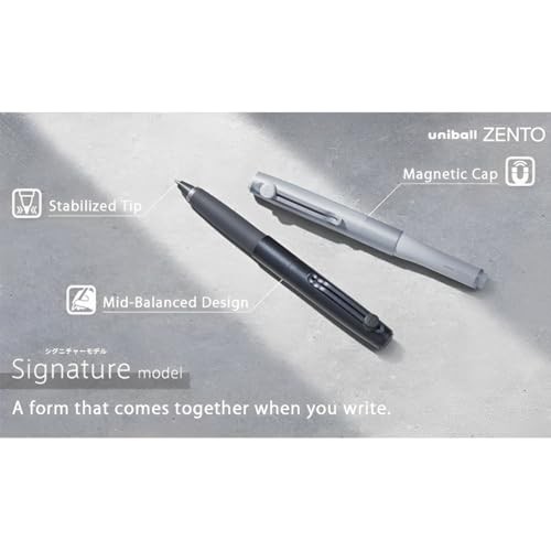 uniball ZENTO Signature Model 0.5mm [Metallic Black] NEW | eBay