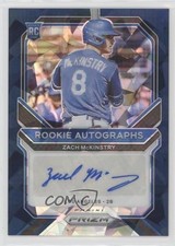 2021 Panini Prizm Rookie Navy Blue Cracked Ice 14/25 Zach McKinstry Auto b8h