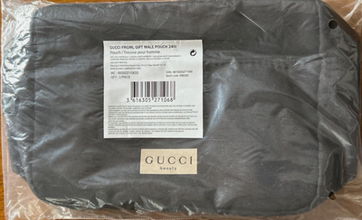 GUCCI Black Beauty Makeup Pouch Bag GUCCI Beauty Collection Unisex