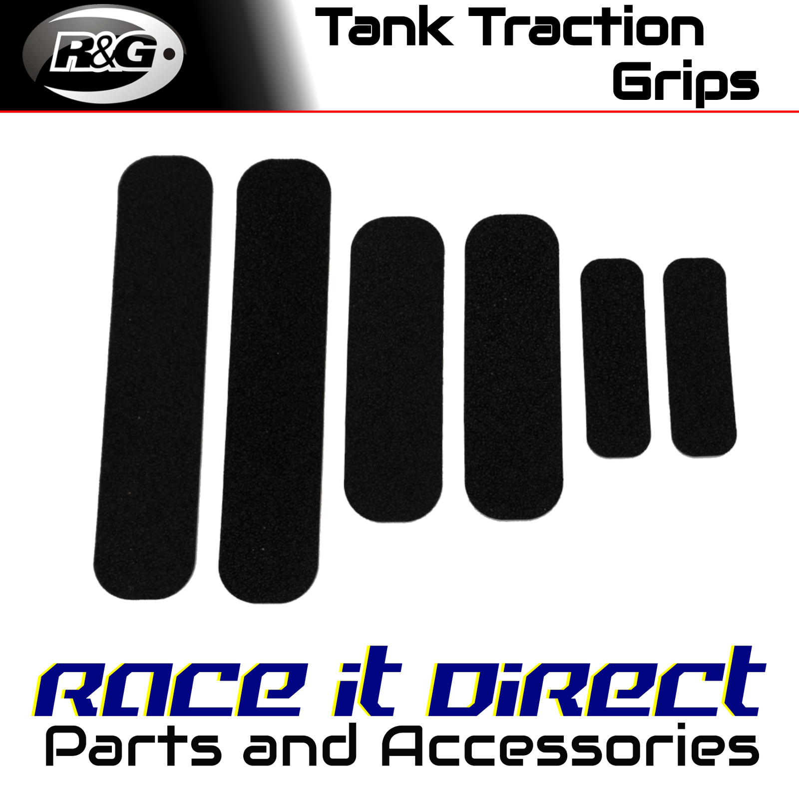 R&G - EZRGMINISTRIPBL - Tank Traction Grips