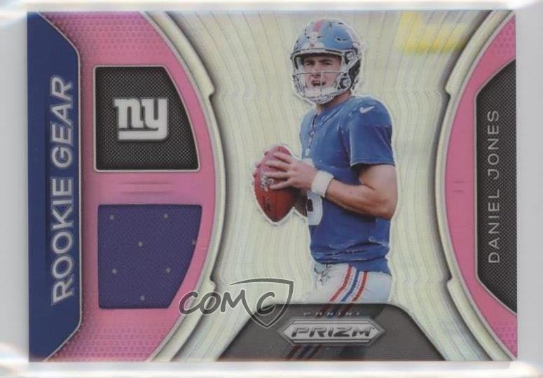 2019 Panini Prizm Rookie Gear Pink Daniel Jones #RG-DJ 0b2