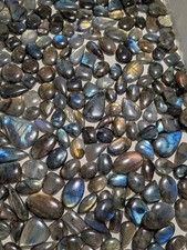 Bulk Wholesale Labradorite Cabochons Cabs Lot 100g Polished Gems