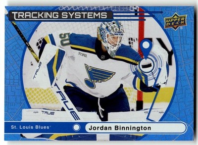 2025-26 Upper Deck Tracking Systems Jordan Binnington St. Louis Blues #TS-25