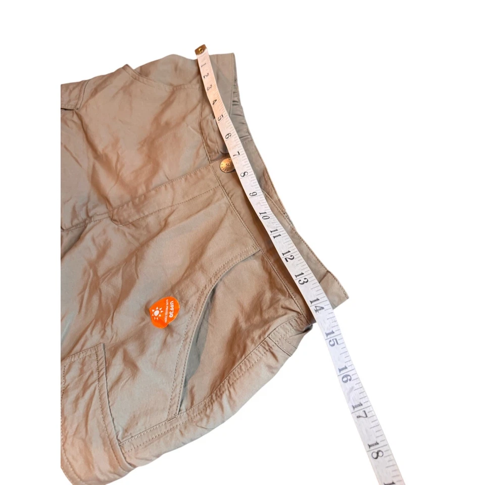 Pantalones Cortos River Blanco Sierra Caqui Cristal Cubierta Para Mujer Talla Mediana Nuevos con Etiquetas Foto 3 de 4