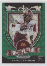 2021 Panini Prizm Draft Picks Crusade Green Wave Prizm Rashod Bateman #166 0b3