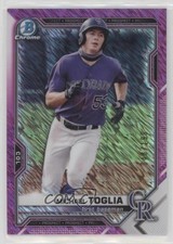 2021 Bowman Chrome Prospects Fuchsia Shimmer Refractor 48/199 Michael Toglia s3g