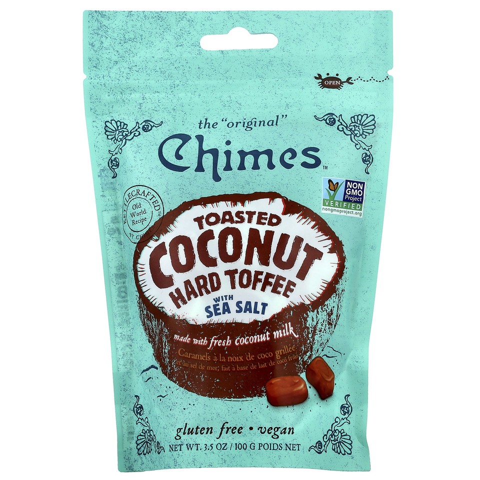 Toasted Coconut Hard Toffee with Sea Salt, 3.5 oz (100 g)