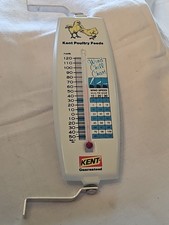 MIB Vintage Kent Poultry Feeds Metal Wind Chill Thermometer Sign Old Farm & Seed
