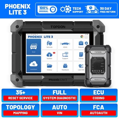 2026 TOPDON Phoenix Lite 3 Key FOB Programming Tool Topology Mapping All System 