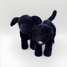 Vintage Animal Alley Toys R Us Black Lab Labrador Puppy Dogs 2000 Plush