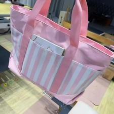 Victoria's Secret Rosa Rayas VS Bolso de Hombro, Bolso de Mano, Bolso de Cintura