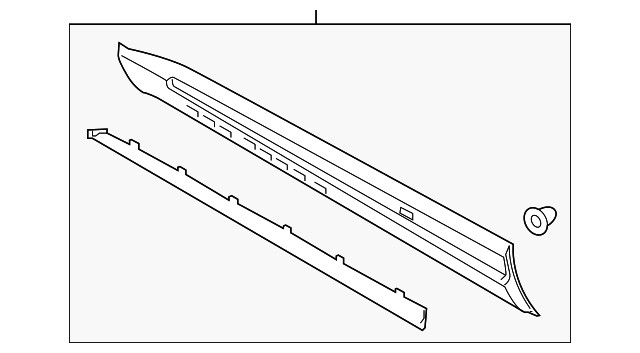 Genuine Ford Molding Door Outside LC5Z-7820879-BA