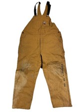 Steiner Industries Thermal-Tuff Brown Heavy Quilt Insulated Canvas Overalls XXL
