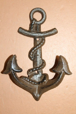 EMBRACE THE SEA,Large Anchor Wall Hook,Nautcal Decor,All Occasion Gifts, N-26