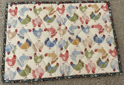 New Quilted Oversized Hot Pad-Kitchen Chicken Decor