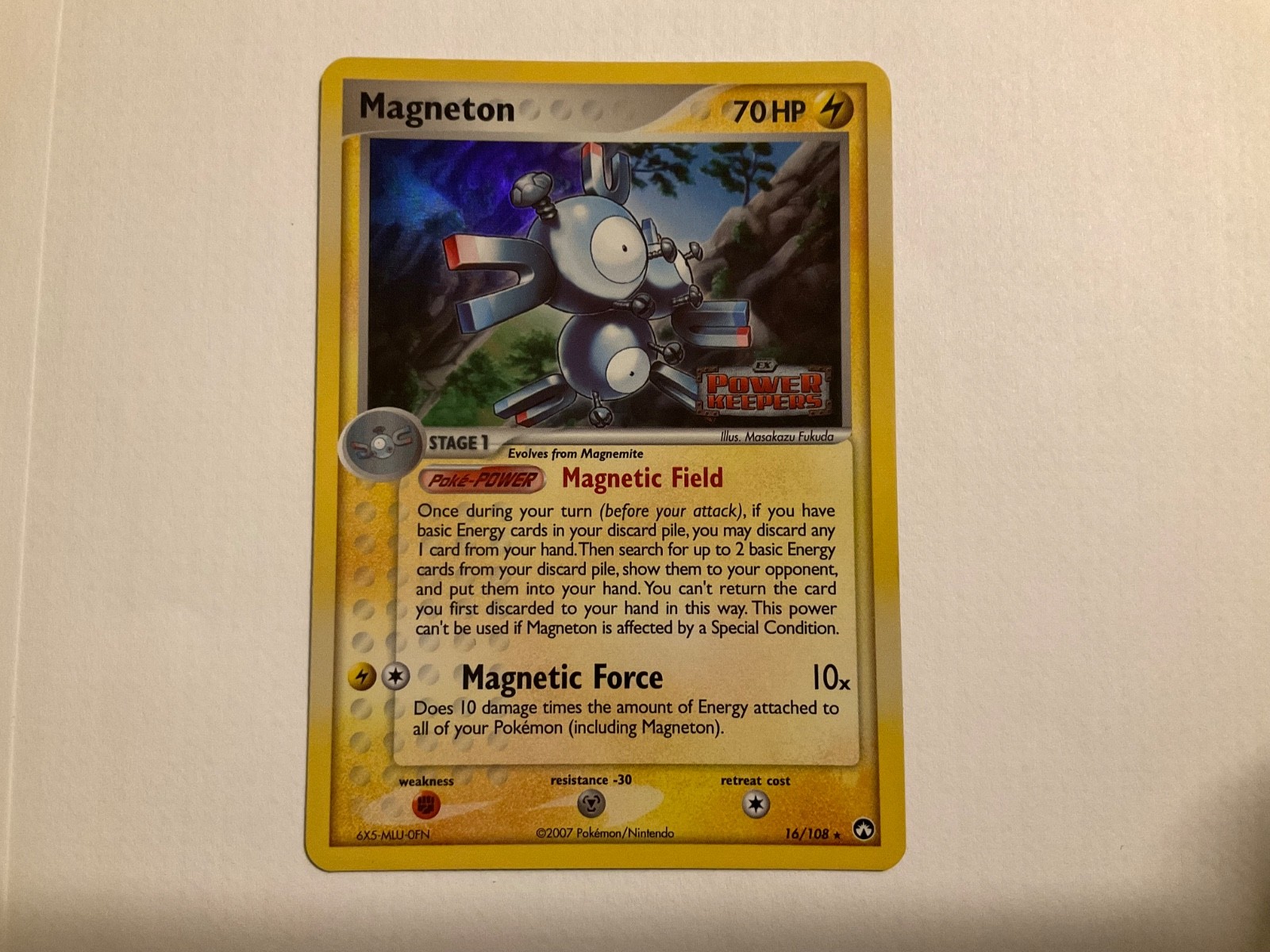 Pokemon TCG Cards Magneton 16/108 Power Keepers Reverse Holo Rare