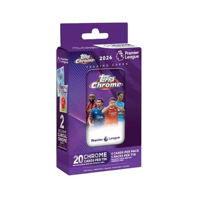 Topps Chrome Premier League 2026 - Tin Box