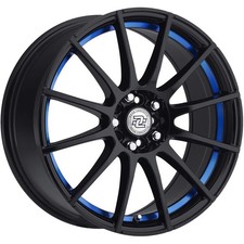 Drag Concepts R16 17x7 5x1005x4.5 38mm Blackblue Wheel Rim 17 Inch