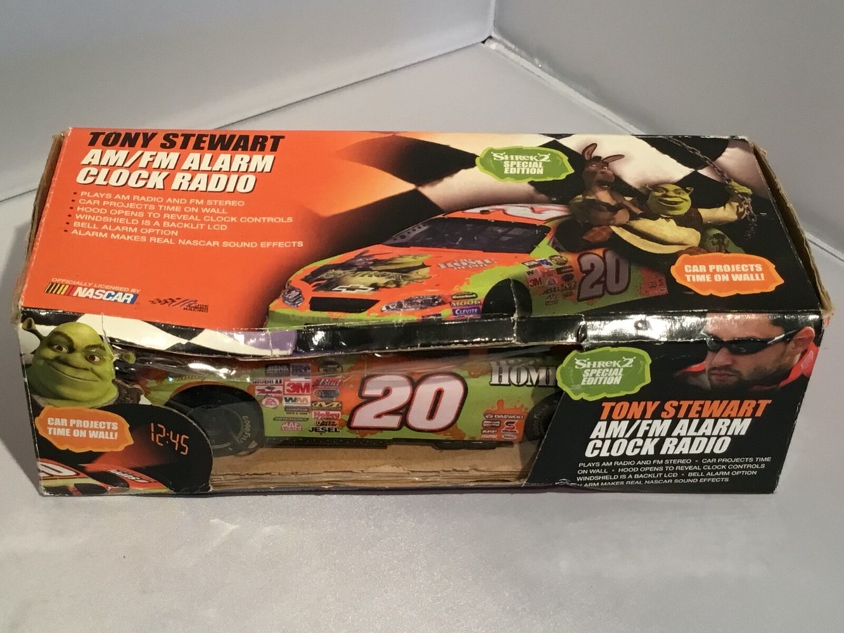 Shrek 2 Tony Stewart #20 Nascar Alarm Clock AM/FM Radio Home Depot