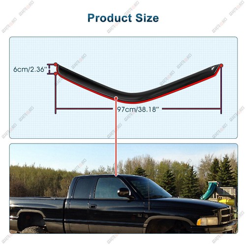 For 1994-2002 Ram 1500/2500/3500 In-Channel Window Vent Visors Sun Rain - Picture 9 of 11