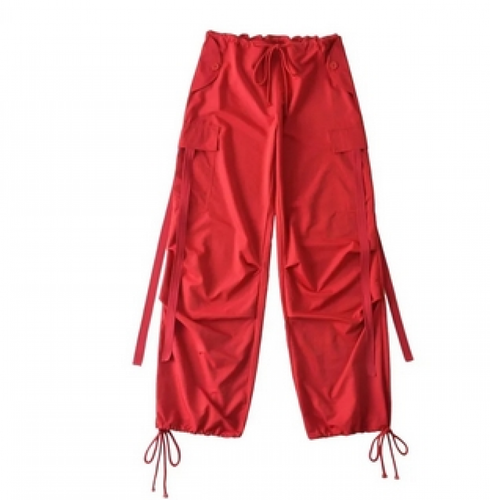INS Sommer Damen Harajuku Big Pocket rosa Cargohose breite Beinhose Hose - Bild 8 von 15