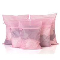 Mesh Laundry Bags Set Of 5 Exquisite Candy-colored Zipper Pink Fine-structure... on sale Mesh Laundry Bags Set Of 5 Exquisite Candy-colored Zipper Pink Fine-structure... on sale